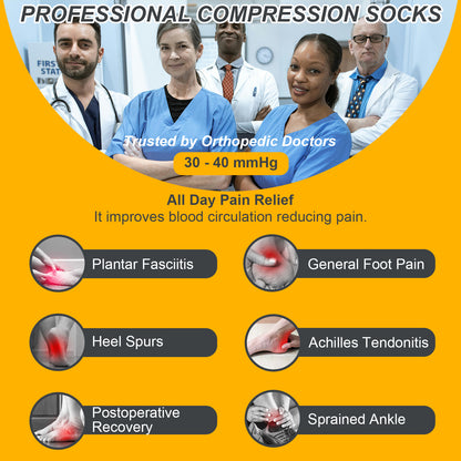 Kolevape 2Pairs Nano Socks 30-40mmhg for Neuropathy