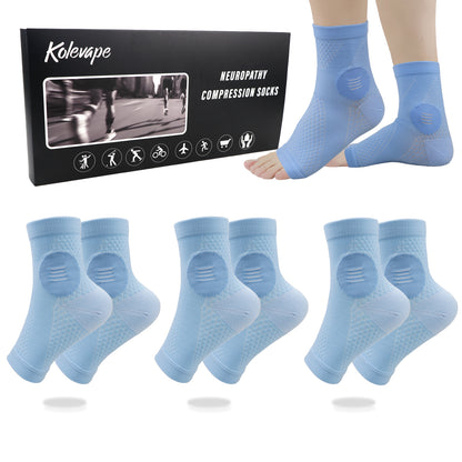 KOLEVAPE Neuropathy Socks for Women & Men,Nano Socks,Compression Socks